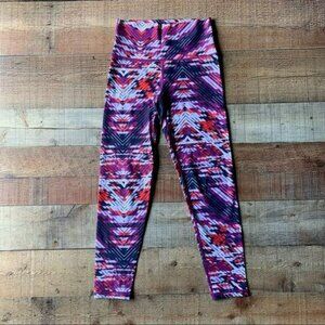 American eagle Aerie womens purple, blue, and orange colorful leggings in size s